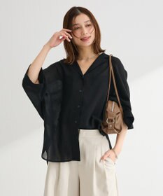 Green Parks 開襟シアーシャツジャケット