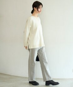 UNFILO コットンカシミヤニット クルーネック