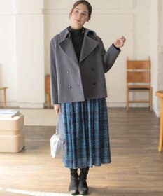 組曲 L 【2WAY・WEB限定】ウールカシミヤミックス ハイネックニット