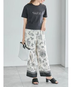 Te chichi パール&刺繍ロゴスタンダードTシャツ