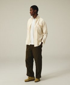 J.PRESS MEN 【J.PRESS ORIGINALS】【UNISEX】Cotton Silk Yarn Dyed Twill B.D. Shirts / Baggy-Fit