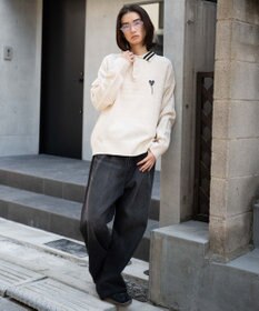 WEGO ラインポロニットプルオーバー