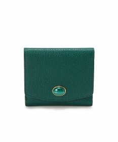 TOPKAPI 【TOPKAPI】gemdrops ジェムドロップ ミニエンボスレザー 天然石 二つ折り 財布