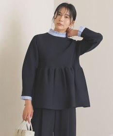 UNFILO フリルネックシャツ