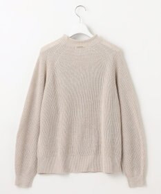 自由区 【洗える】コットンウールミドルゲージプルオーバー ニット
