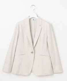 J.PRESS LADIES L 【セットアップ対応】セルロースリネンストレッチ テーラード ジャケット