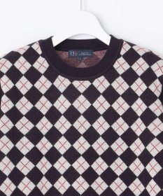 23区GOLF 【WOMEN】【ウォッシャブル】アーガイル ニット