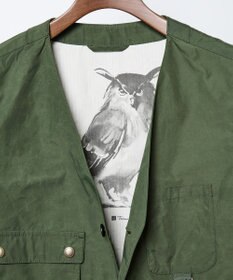 JOSEPH ABBOUD MOUNTAIN 【軽量・テ―ム・ヤルビーコラボ】プリント ワックスクロス ベスト