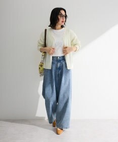 Green Parks レースドッキングニットカーディガン