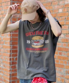 WEGO 【ユニセックス着用ITEM/MLサイズ展開】グラフィックBIGノースリーブ