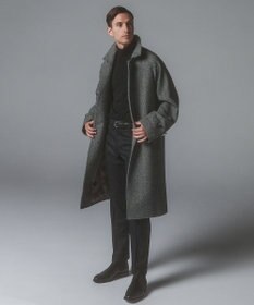 GOTAIRIKU 【保温性/ストレッチ/シワになりにくい】サキソニーストレッチパンツ（ノータック）