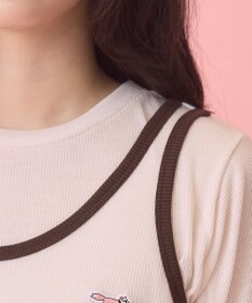 AMERICAN HOLIC 【PENNEY'S】配色タンクトップ+Tシャツ