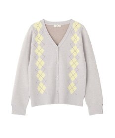 earth music&ecology アーガイルニットカーディガン