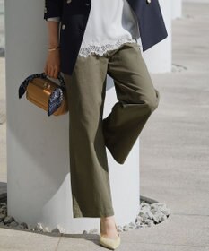 23区 【Oggi掲載/WEB&一部店舗限定カラーあり】ストレッチギャバ チノ パンツ [WEB&一部店舗限定]カーキ系