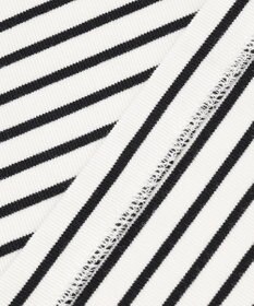 UNFILO L ハイツイストスムース バックZIP ボーダートップス