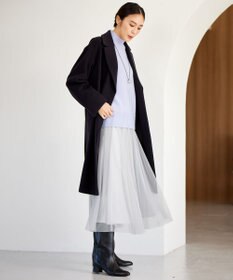 自由区 L 【洗える】ウールカシミヤブレンドハイネック ニット