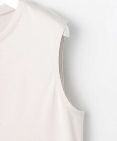 J.PRESS LADIES L 【人気のため追加・洗える】ノースリーブスムースジャージー レース カットソー