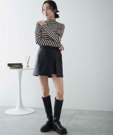 WEGO レイヤードスリットスカパン