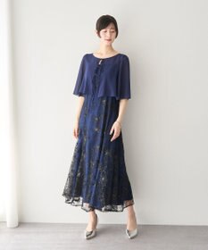 YECCA VECCA 【2点SET】フラワー柄スパンコール刺繍ドレス