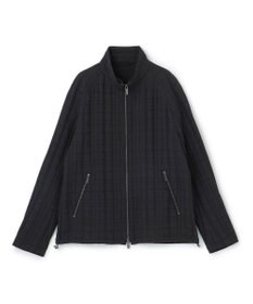 JOSEPH HOMME グレンチェックジャガードストレッチ  フ―ディーブルゾン