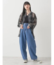 earth music&ecology シアーチェックシャツ