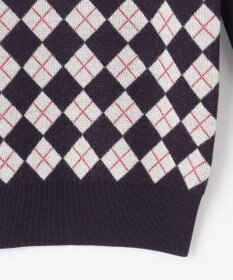 23区GOLF 【WOMEN】【ウォッシャブル】アーガイル ニット