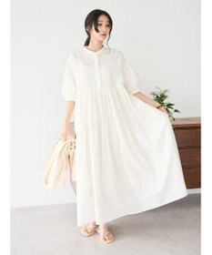 CRAFT STANDARD BOUTIQUE インド綿ティアードマキシワンピース