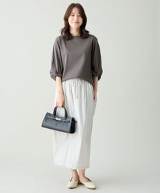 ANY L 【WEB限定】シルケットスムースツイストスリーブカットソー