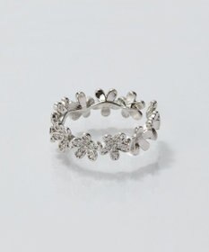 Phoebe フローラルビジューレースカフリング　シルバー
