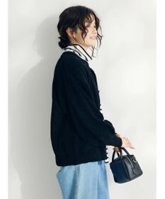 CRAFT STANDARD BOUTIQUE 洗えるコードモールクルーネックカーデイガン