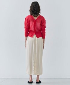 BEIGE， 【洗える・Oggi 7月号掲載】LUPINUS / 前後2WAYシアーニットカーディガン