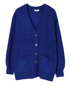 earth music&ecology アンチピリング畦Ｖネックカーディガン