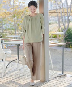 Tiaclasse 【おのののかさん着用】冷凛(ひやりん)カノコカットソーピンタックパンツ