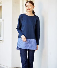 J.PRESS LADIES L 【驚異の伸縮性】10oz Stretch Denim ストレートデニムパンツ