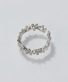 Phoebe フローラルビジューレースカフリング　シルバー