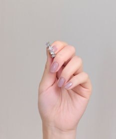 Phoebe フローラルビジューレースカフリング　シルバー