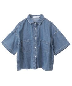 AMERICAN HOLIC Ｗポケットデニムショートシャツ