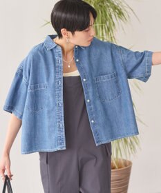 AMERICAN HOLIC Ｗポケットデニムショートシャツ