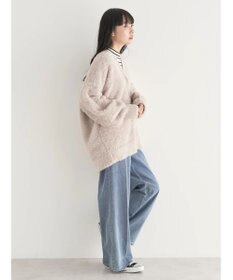 earth music&ecology ロングシャギーＶネックカーディガン