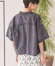 AMERICAN HOLIC Ｗポケットデニムショートシャツ