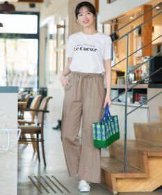 Tiaclasse 【おのののかさん着用】冷凛(ひやりん)カノコカットソーピンタックパンツ