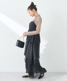 earth music&ecology アシンメトリーティアードワンピース