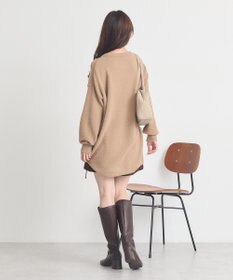 earth music&ecology パウダーシャギーシャーリングニットミニワンピース