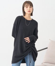 earth music&ecology パウダーシャギーシャーリングニットミニワンピース