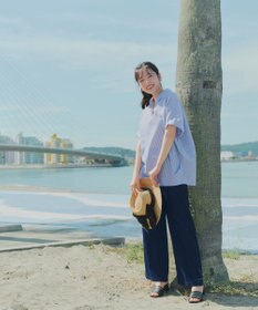 Tiaclasse 【おのののかさん着用】冷凛(ひやりん)カノコカットソーピンタックパンツ