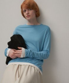 ATON MODAL SILK JERSEY | クルーネックプルオーバー