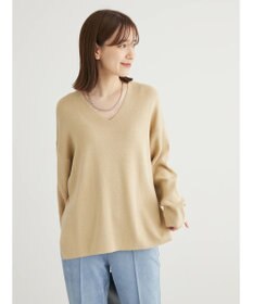 Green Parks 洗える　ミラノリブ編みニットプルオーバー