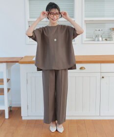 Tiaclasse 【おのののかさん着用】冷凛(ひやりん)カノコカットソーピンタックパンツ