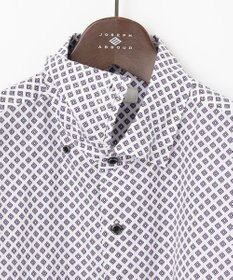 JOSEPH ABBOUD 【オーガニックコットン使用】ジオメトリックパターンシャツ