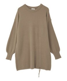 earth music&ecology パウダーシャギーシャーリングニットミニワンピース